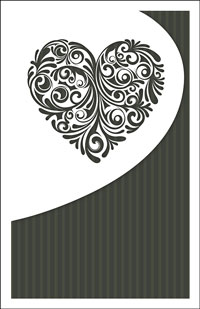 Wedding Program Cover Template 6F - Graphic 4